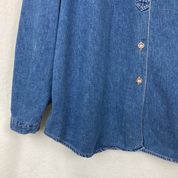 Newton Trading Co. Authentic Casual Wear Denim Tunic sz Large - Picture 5 of 11